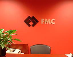 FMC custom lobby sign