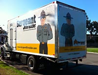 truck sign wrap