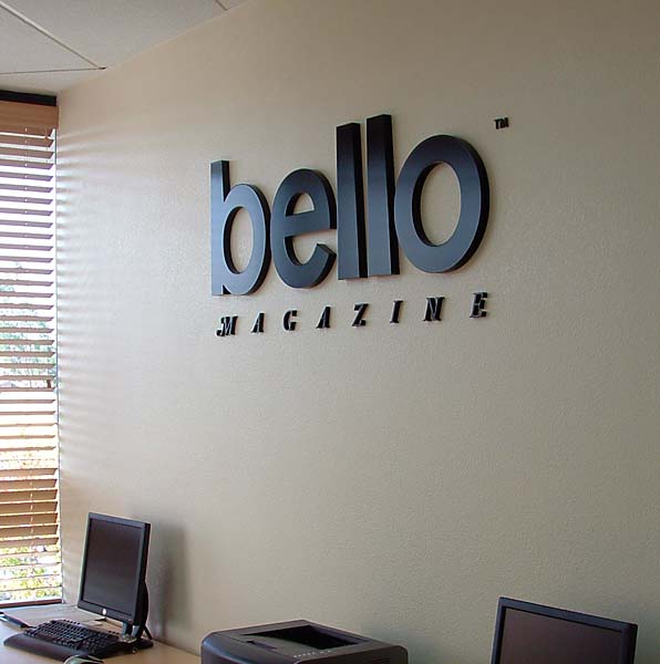 custom reception lobby sign