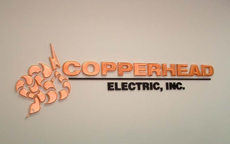custom reception lobby sign