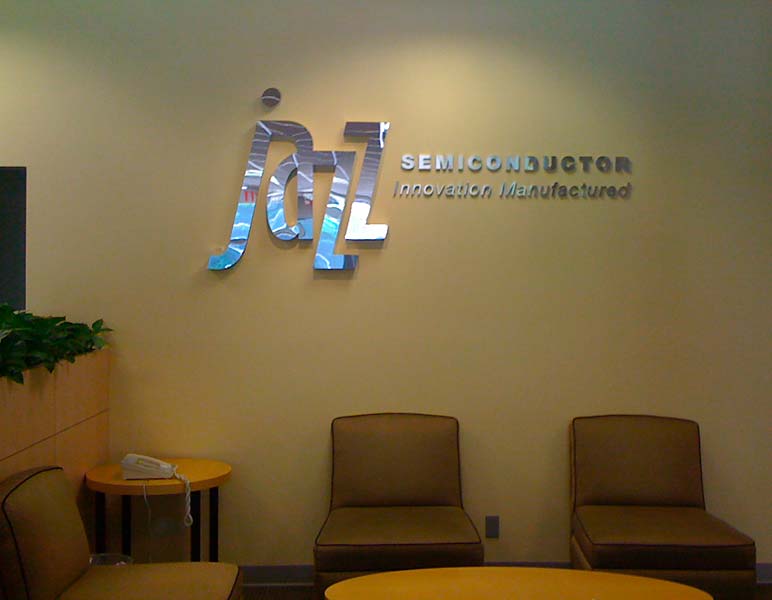 custom reception lobby sign