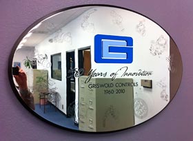 custom lobby signage