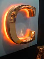lobby signs, Brass 