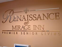 Renassaince Senior Lobby Sign